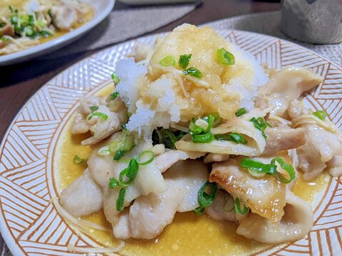 味付けはめんつゆだけ♪豚バラおろし